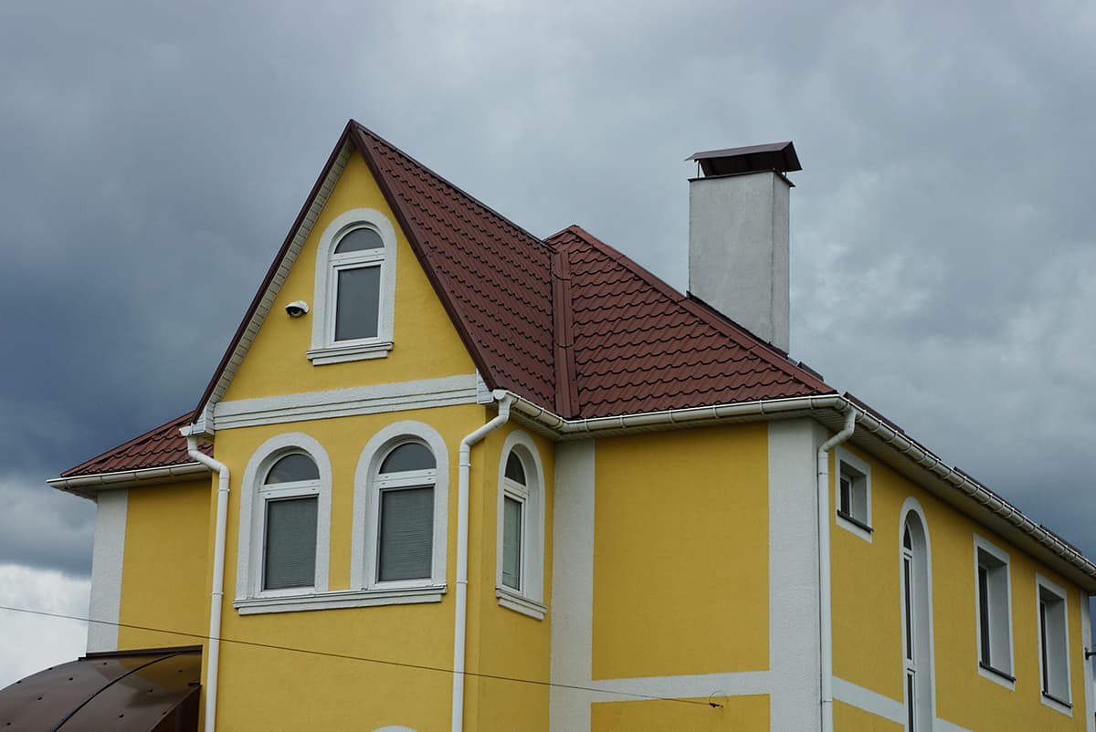 Yellow and Brown Roof