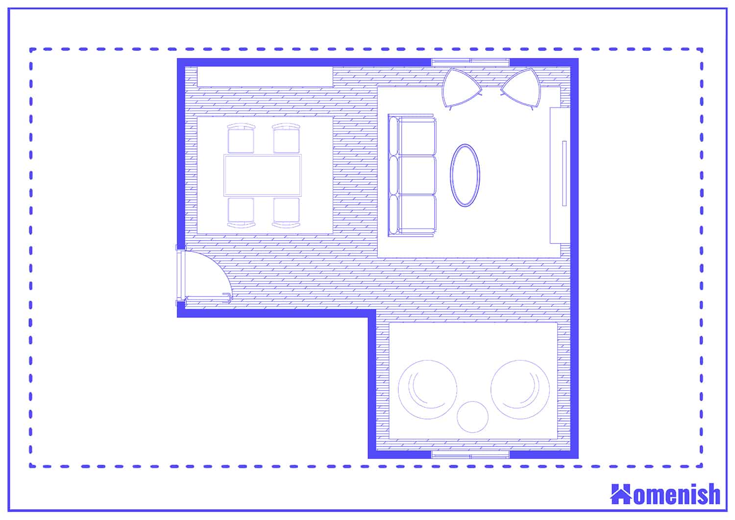 Area Rug Arrangement Layout