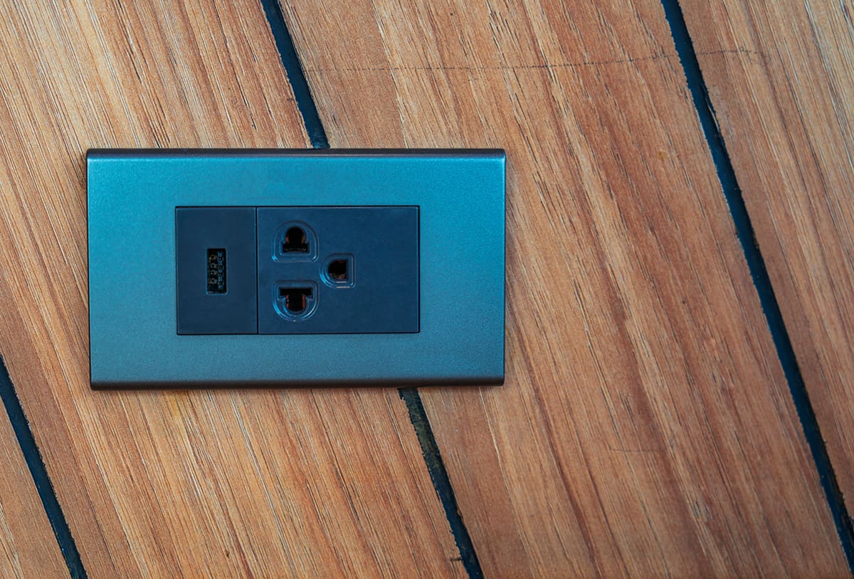 Blue or green switch plates