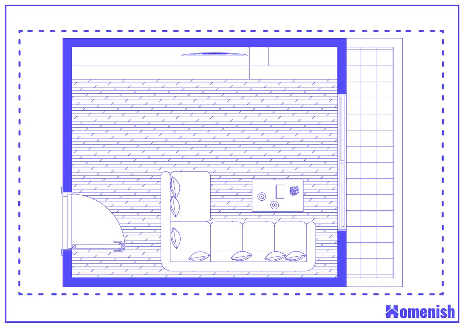 Sectional Sofa Living Room Layout Floor Plan