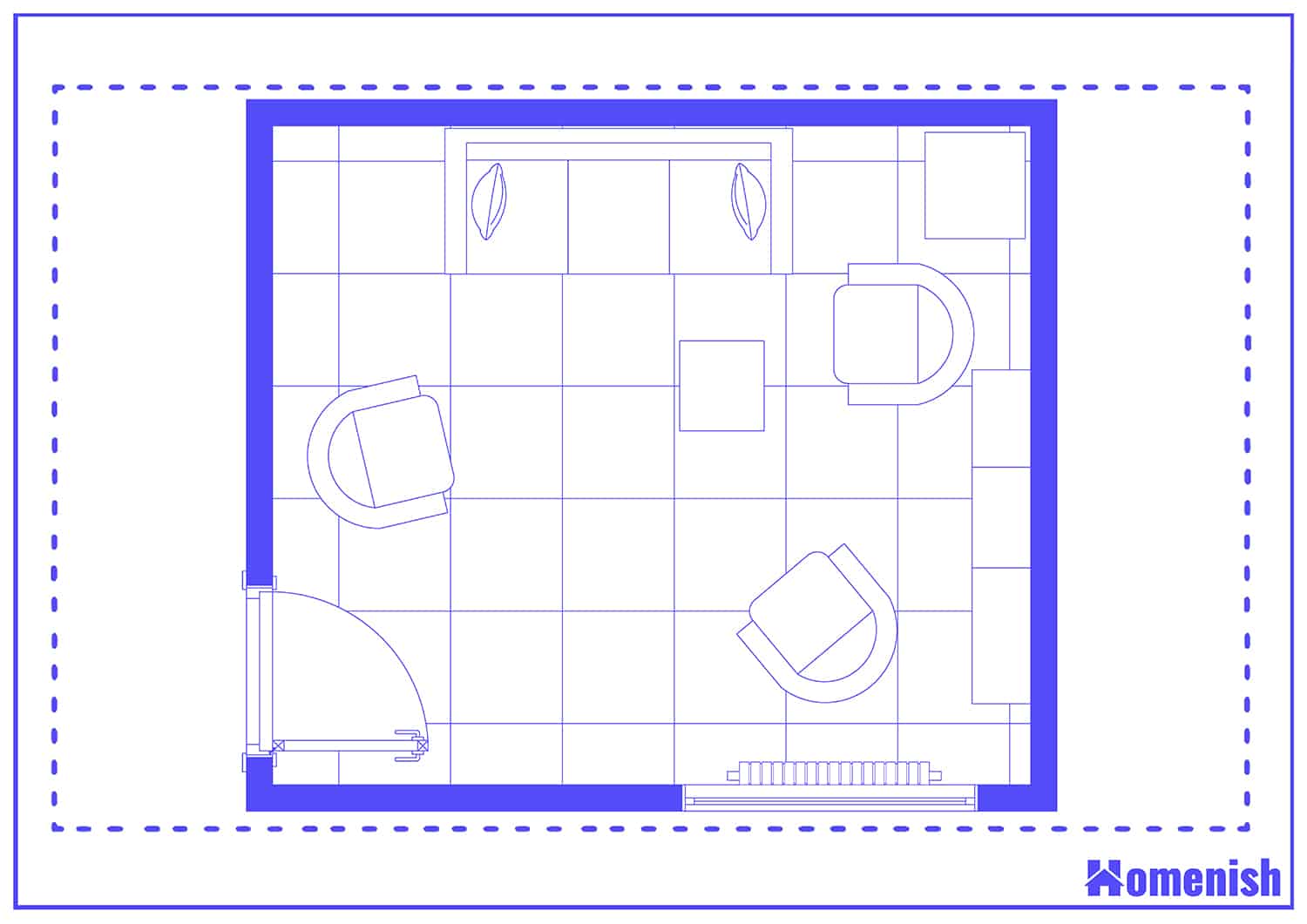 Social Sitting Room Floor Plan