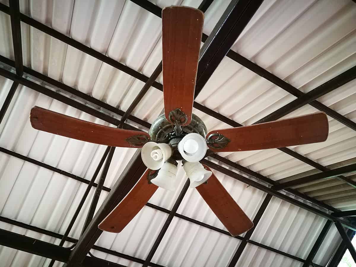 Red Ceiling Fan