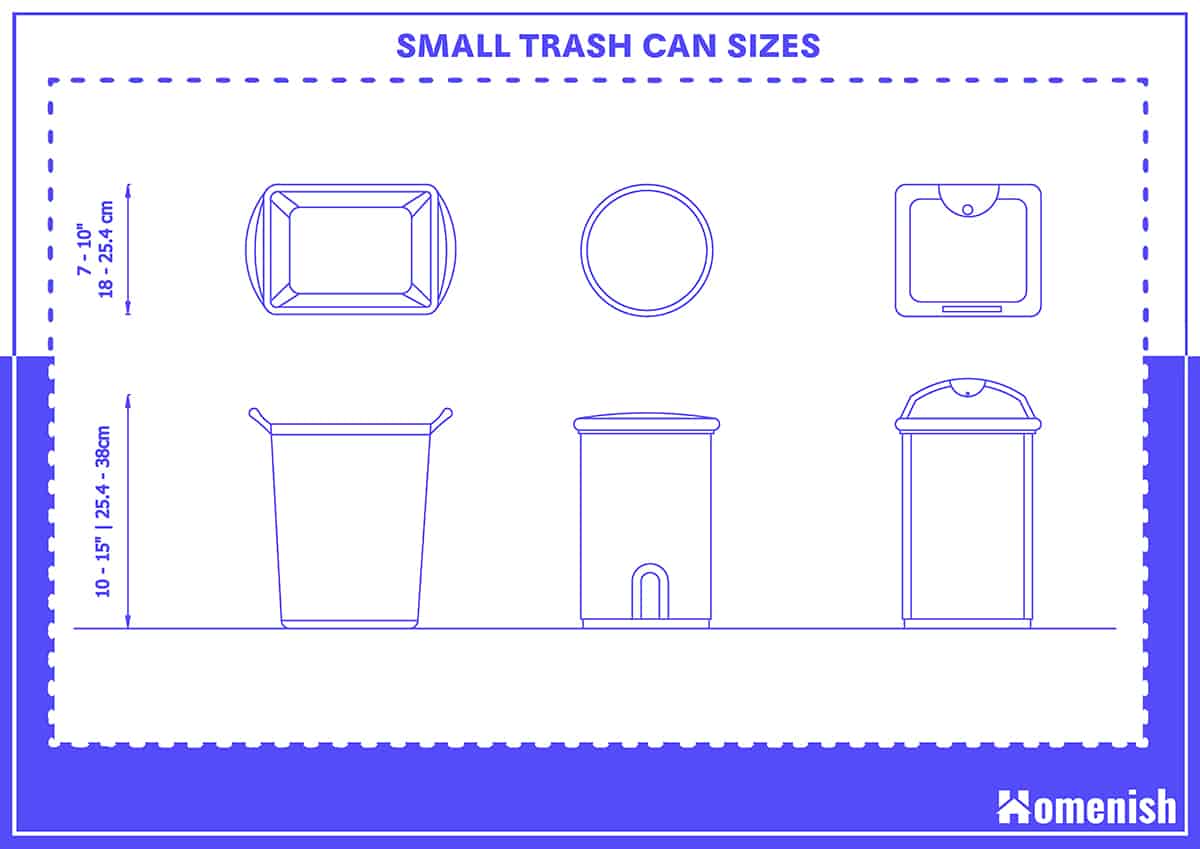 Small Trash Can Sizes