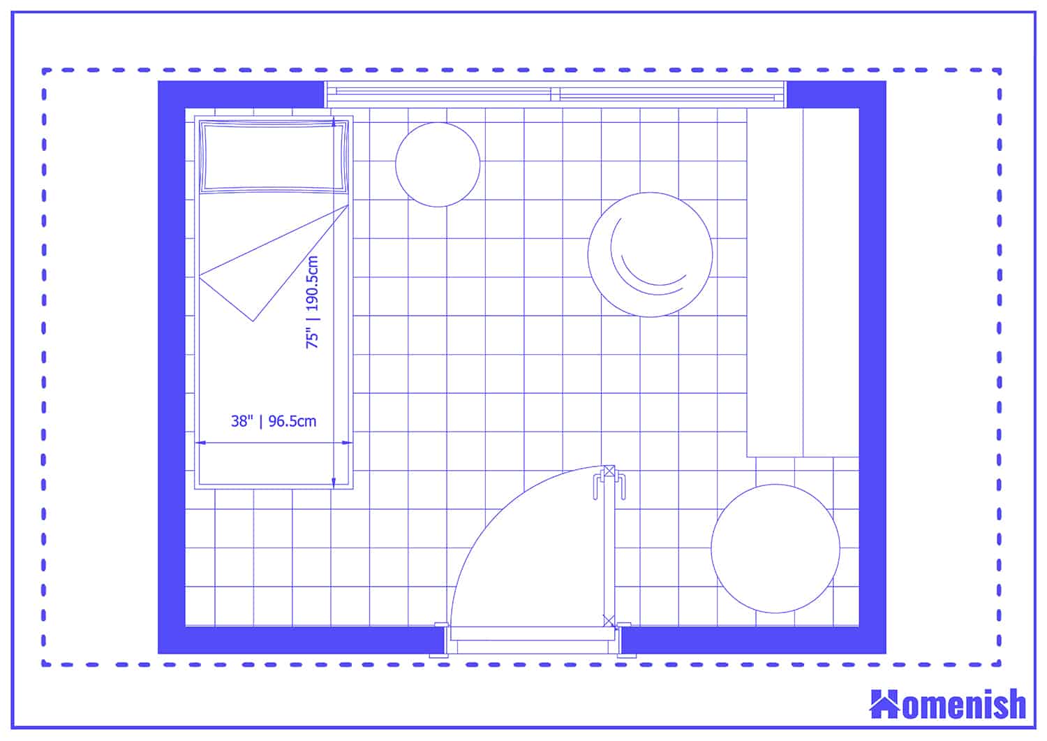 Children's Bedroom Layout Floor Plan