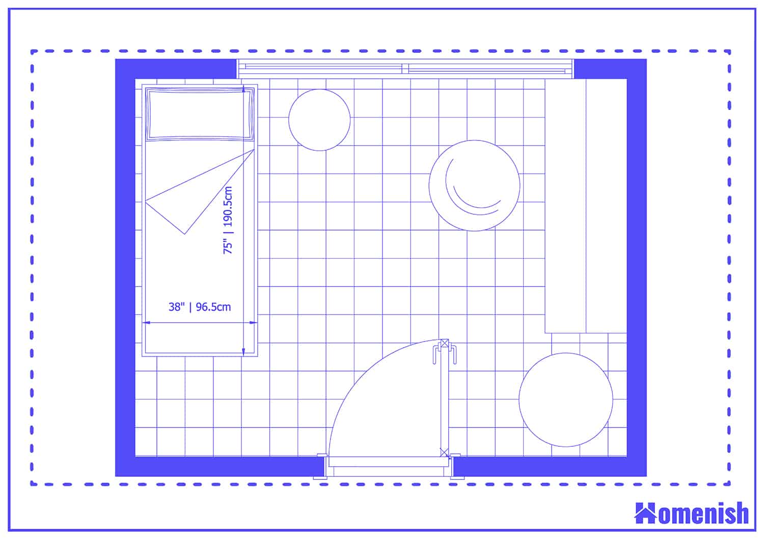 Children's Bedroom Layout Floor Plan
