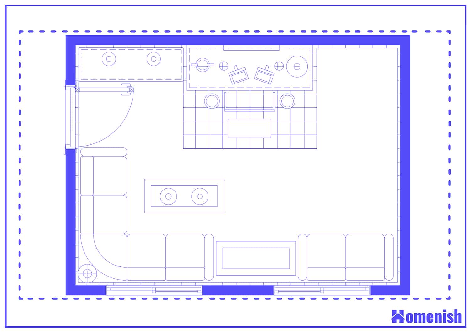 Corner Sofa Layout Floor Plan