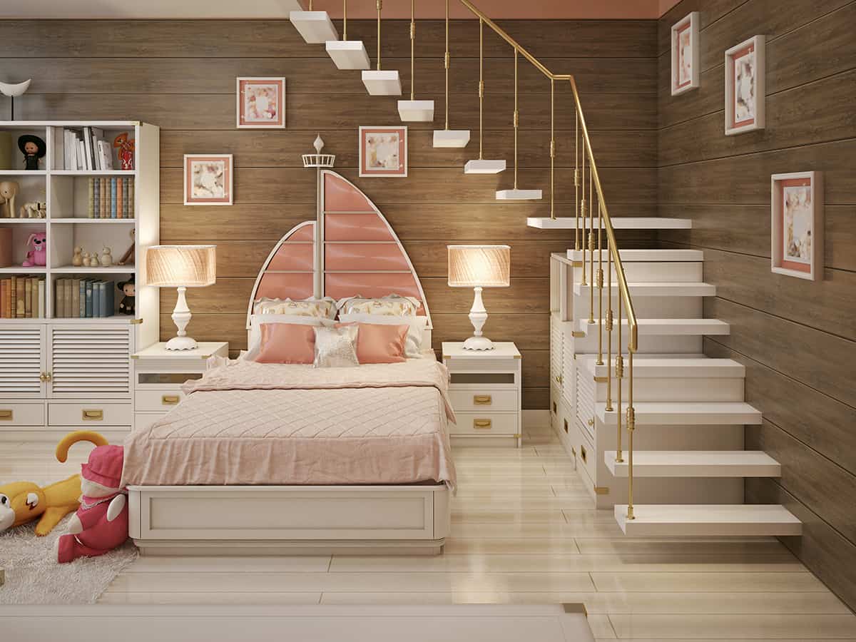 Design a Girlie Bedroom With Hints of Coral