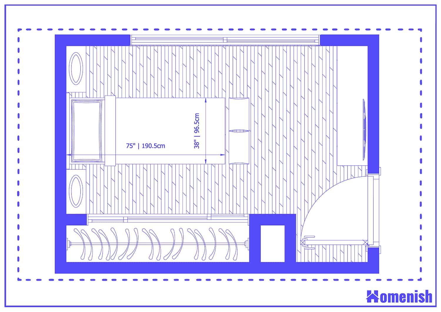 Farmhouse Style Bedroom Floor Plan