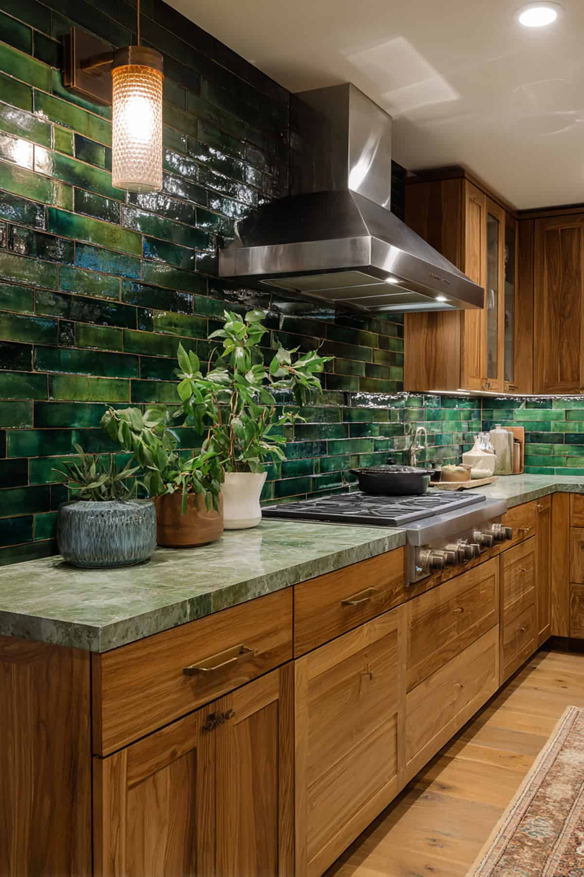 Forest Green Glossy Tiles