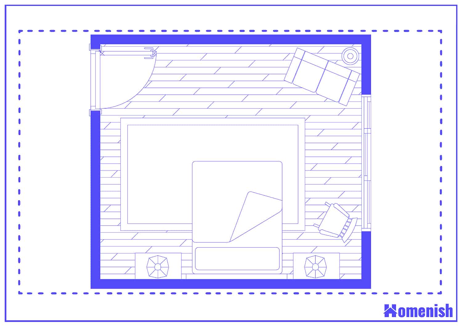 Large Attic Bedroom Layout Floor Plan