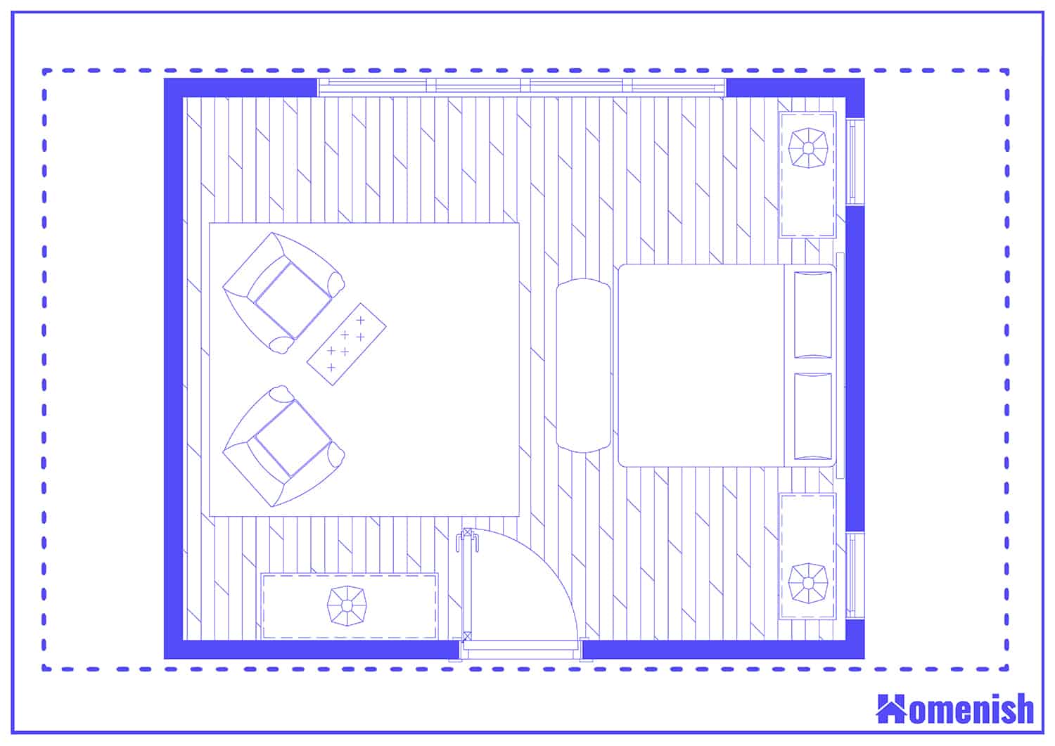 Large Bedroom Suite Floor Plan
