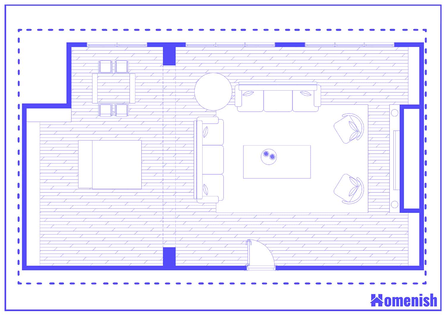 Lavish Living Room Layout Floor Plan