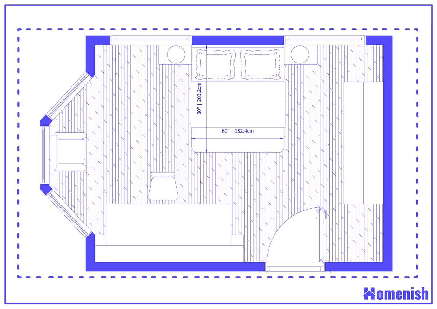 Master Suite and Office Floor Plan