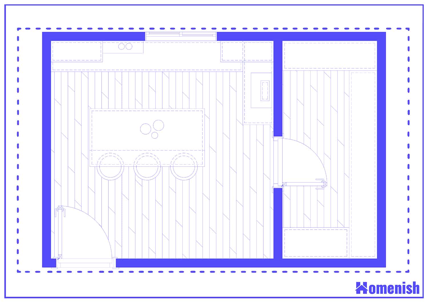 Modern Industrial Kitchen Layout