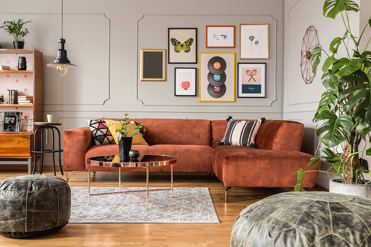 Retro Style Living Room Example