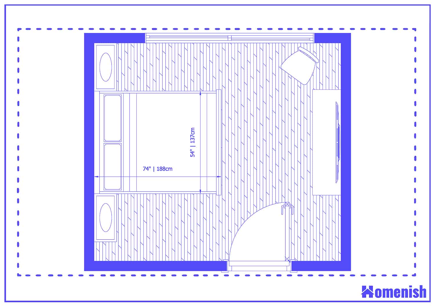 Terrace Bedroom Layout Floor Plan