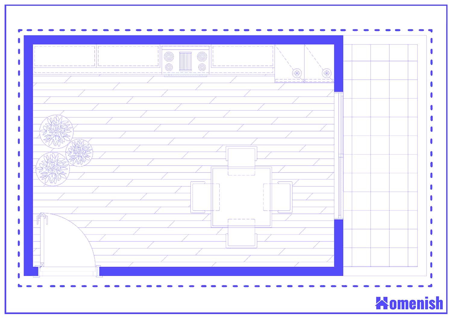 Traditional Small Kitchen Layout