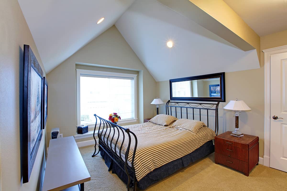 Vaulted Ceiling Bedroom Layout
