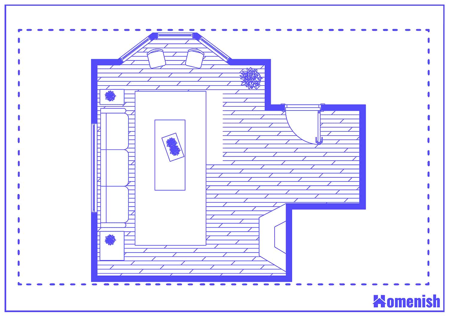 Angled Fireplace Layout Floor Plan