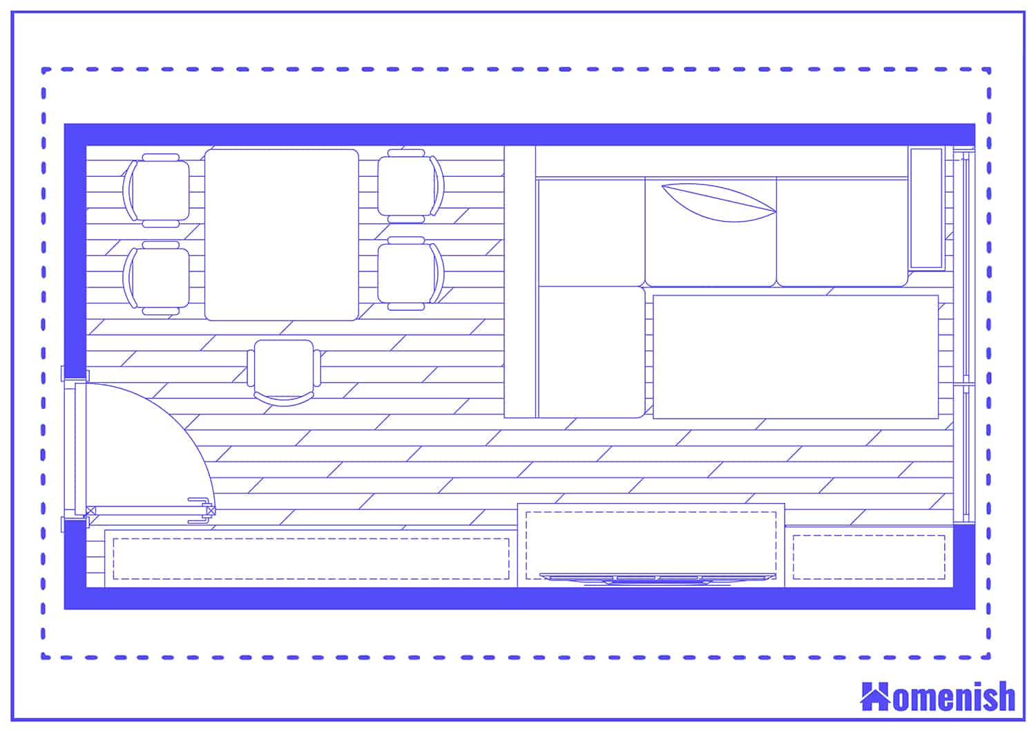 Apartment Living Layout Floor Plan