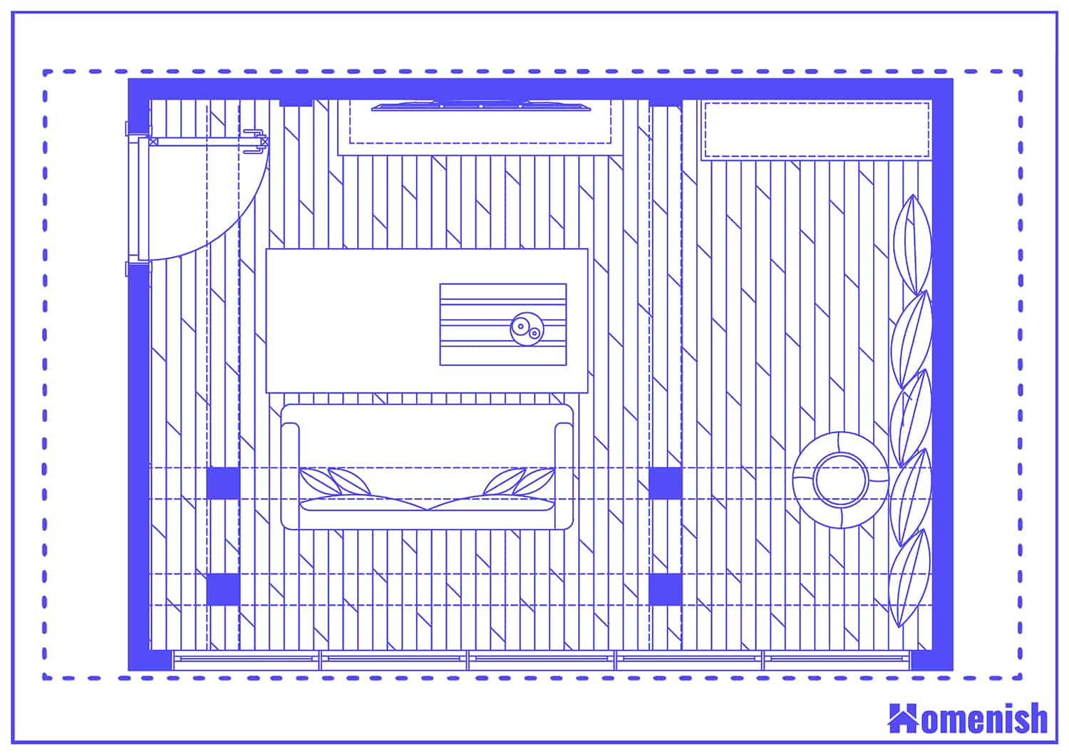 Attic Living Room Layout Floor Plan