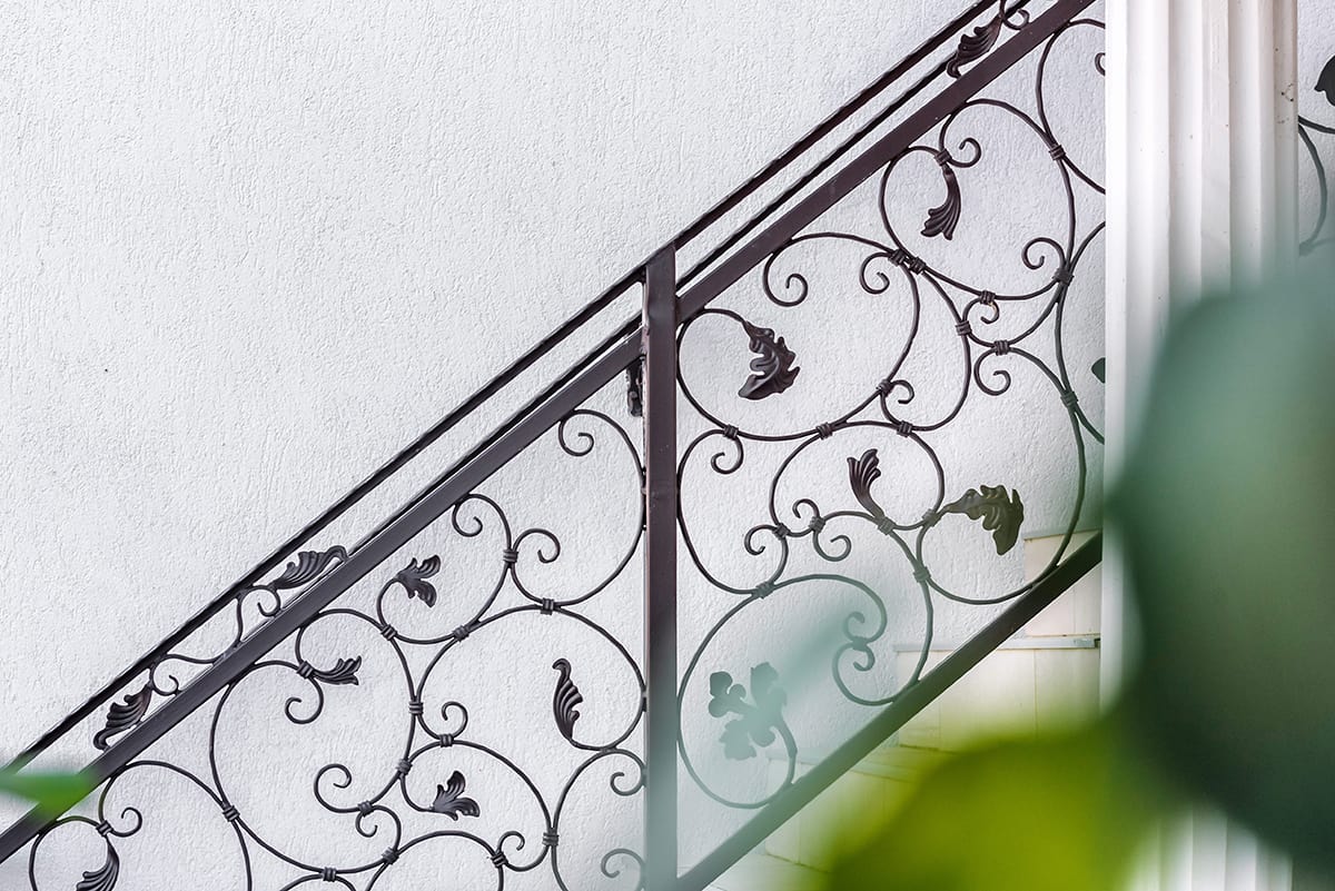 Choose Elaborate Metal Handrails