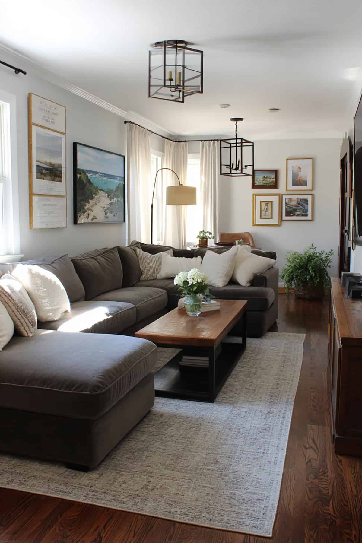 L Shaped Sectional Anchoring the Corner