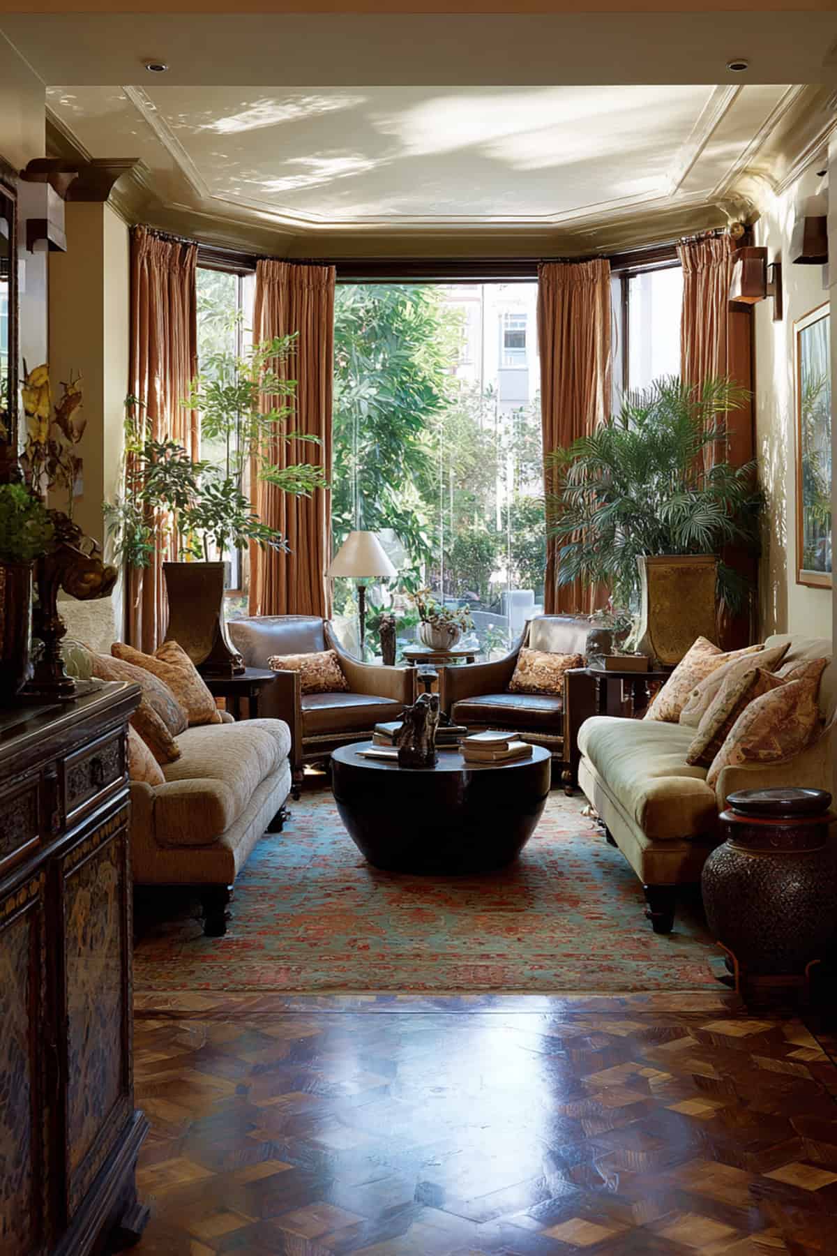 Narrow Room With Dual Facing Loveseats