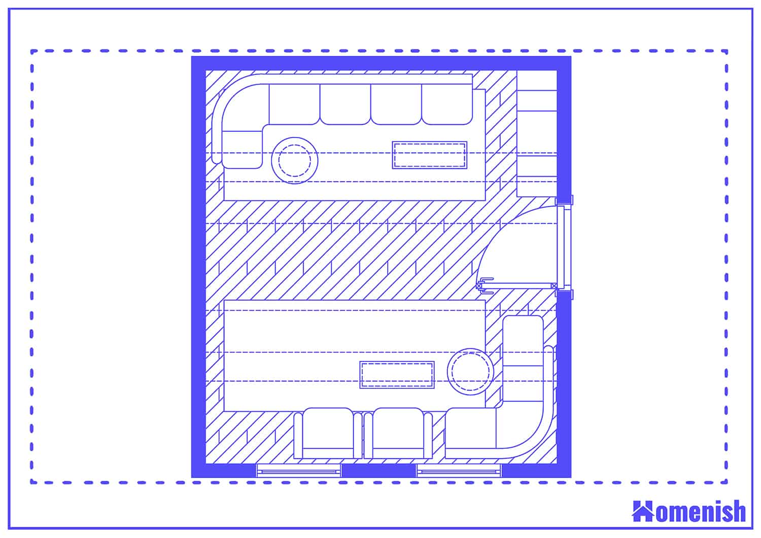 Pitched Roof Living Room Floor Plan