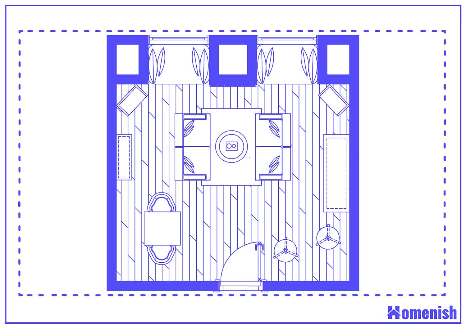 Social Symmetry Layout and Floor Plan