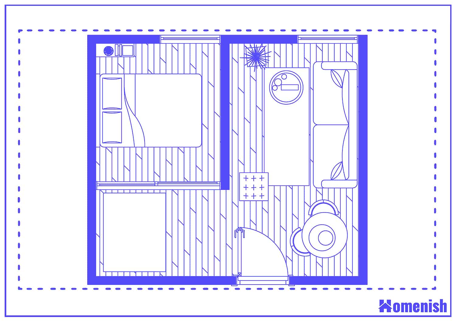 Tiny Living Room Layout Floor Plan