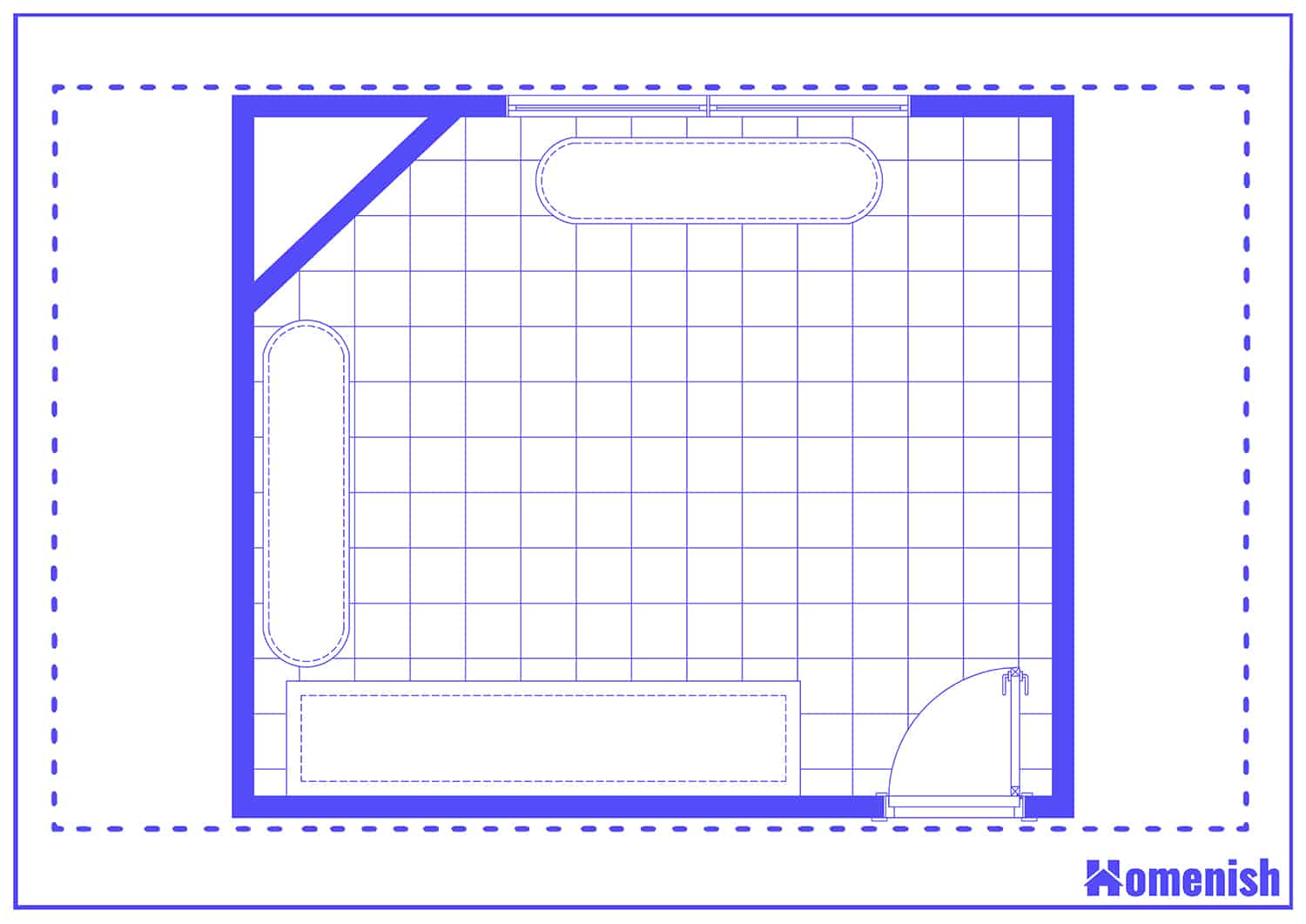 Classic Corner Fireplace Floor Plan