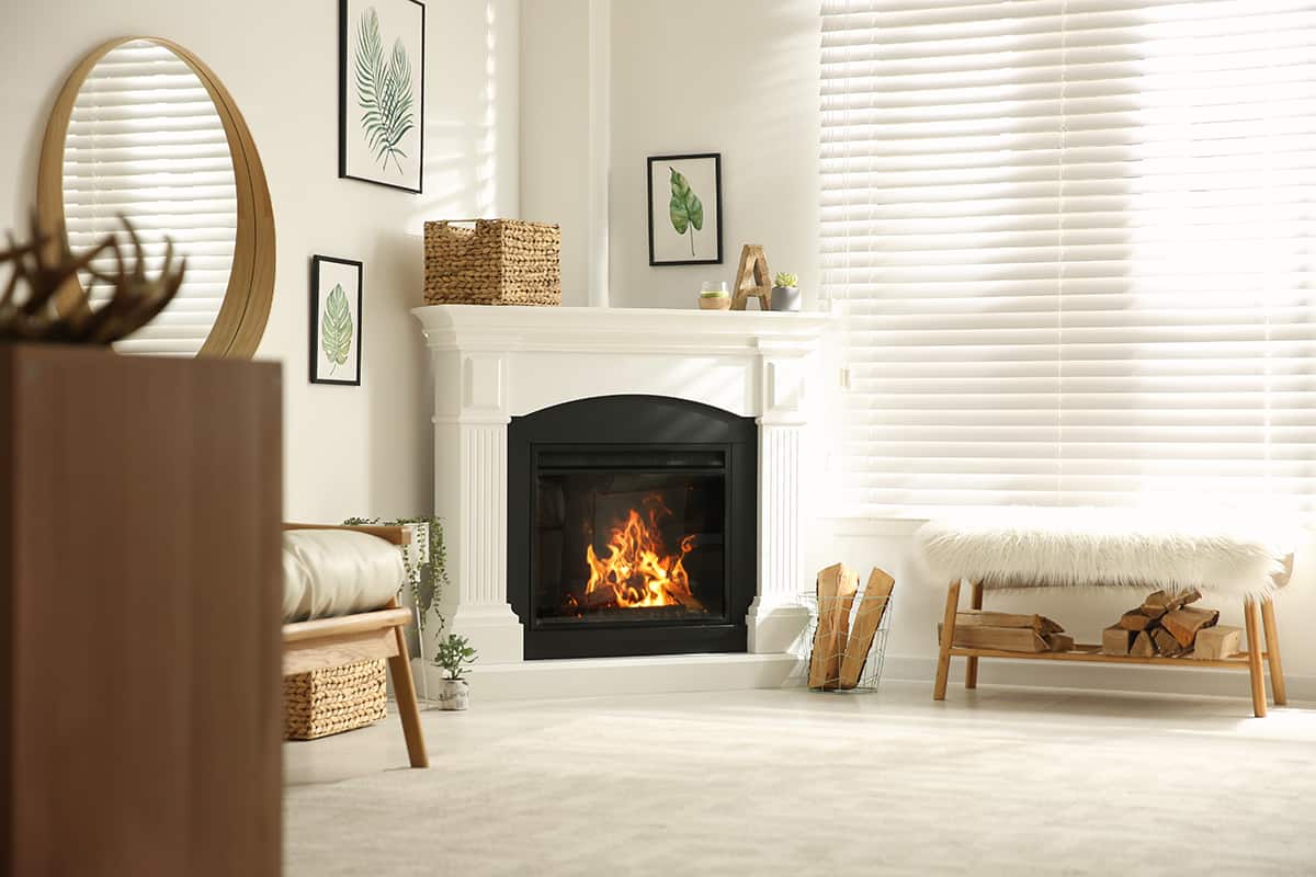 Classic Corner Fireplace