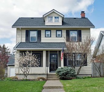 5 Eye-Catching Tan House with Black Trim Ideas - Homenish