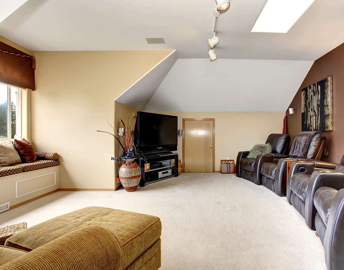 Movie Theatre Style Living Room Layout
