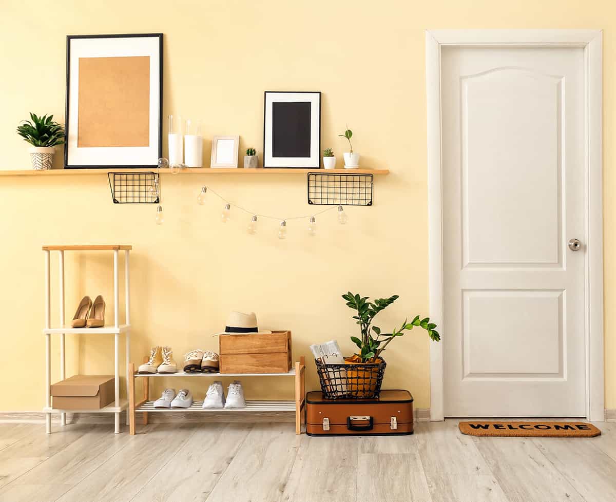 Mustard Yellow Decoration in the Hallway