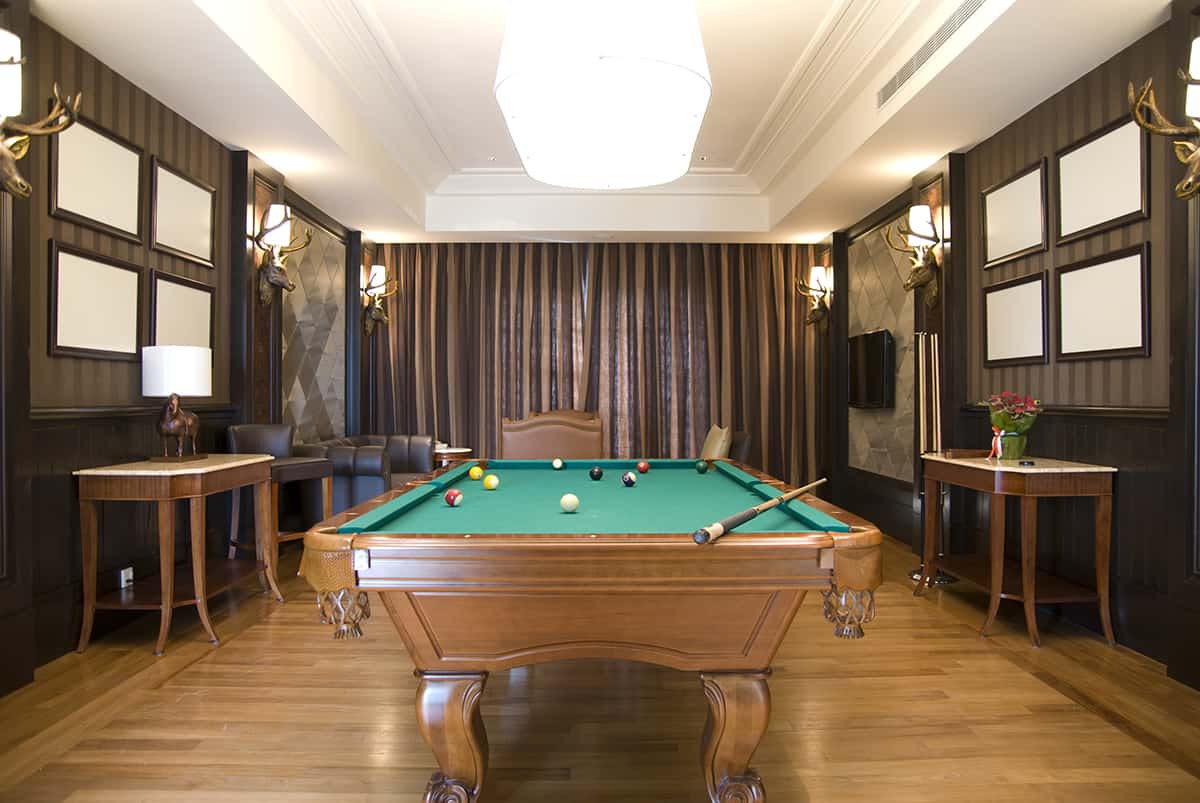 Pool Table Room Dimension