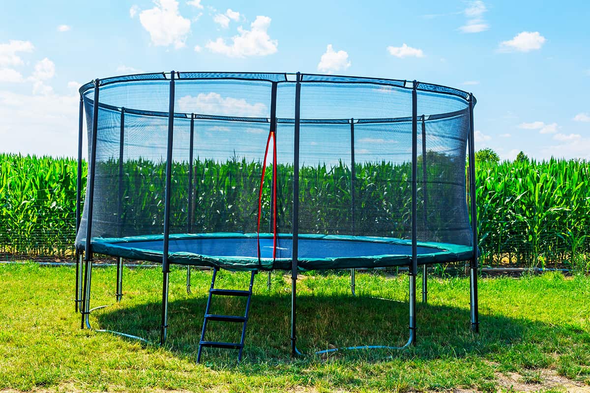 Caged Trampoline