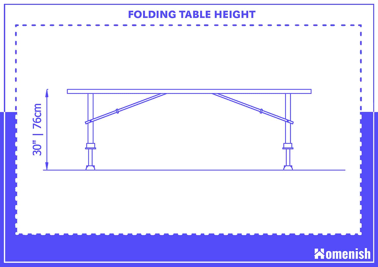 Folding Table Height