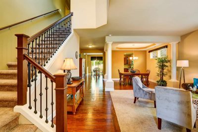 Living Room with Staircase Layouts