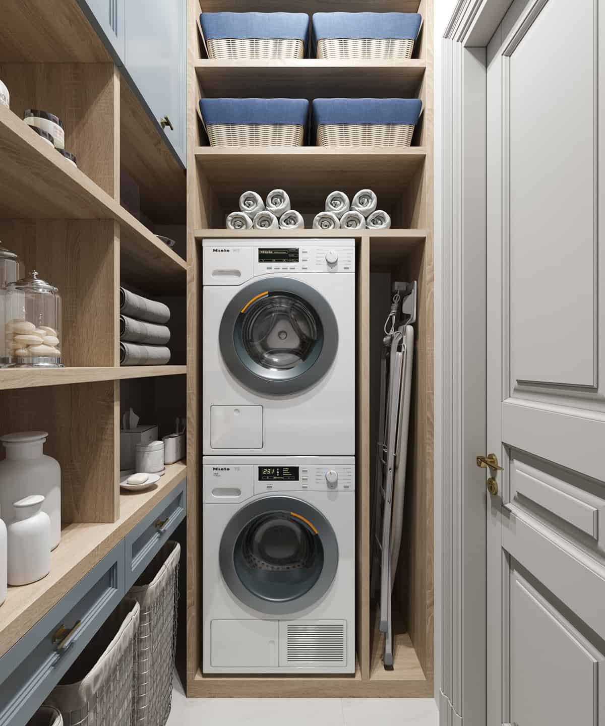 Clever and Compact Laundry Layout