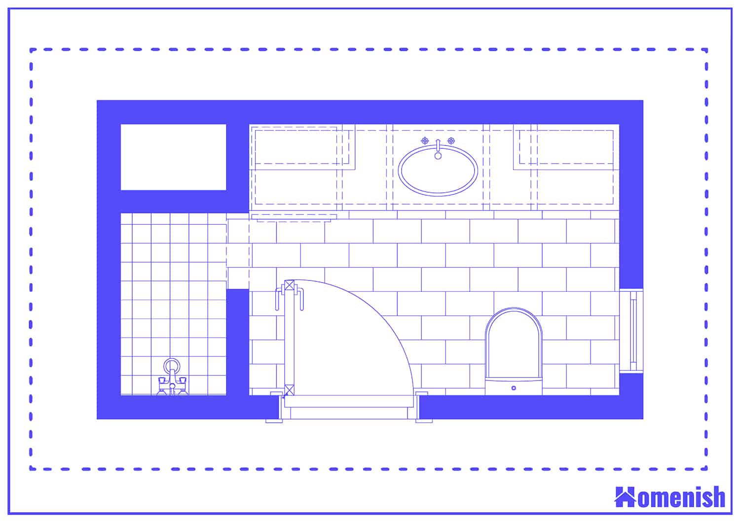 Laundry Wet Room Layout Floor Plan