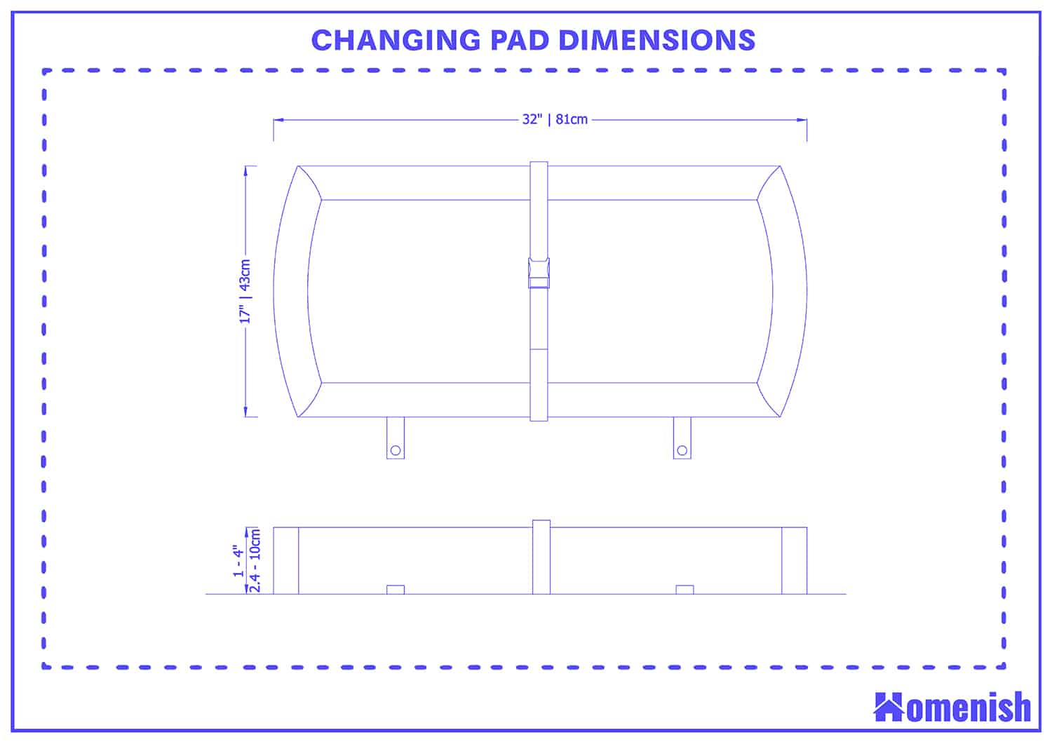 Changing Pad Dimensions