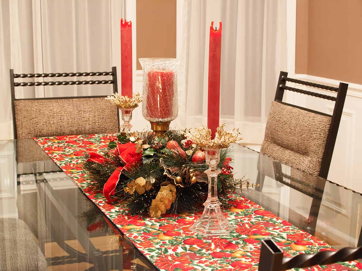 Glass Dining Table Runner