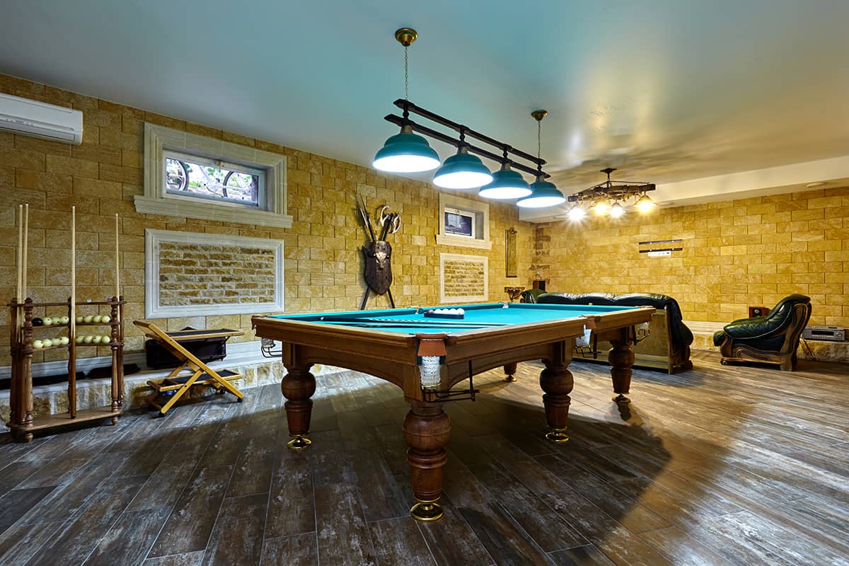 Basement Billiards Room