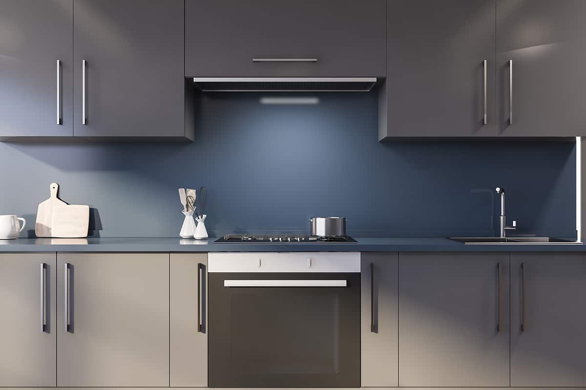 Blue Gray Cabinet