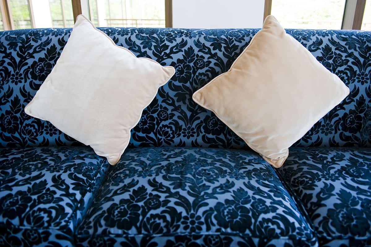 Cream Blue couch