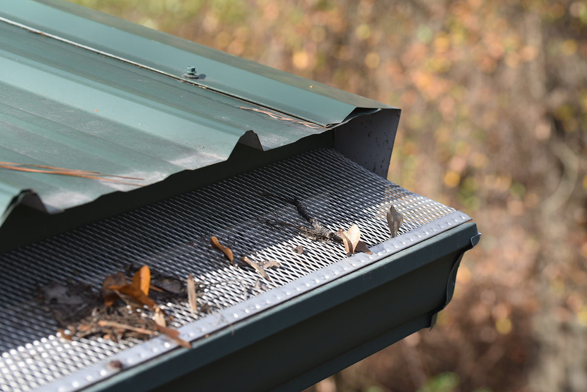 Closeup,Of,A,Metal,Filter,On,A,Gutter.