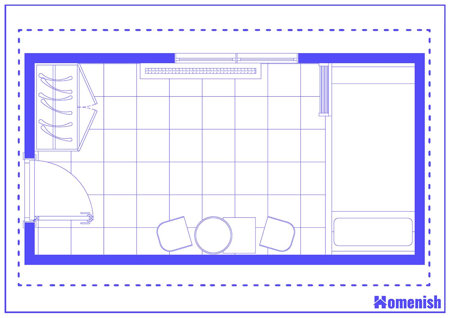 Long and Narrow Bedroom Layout