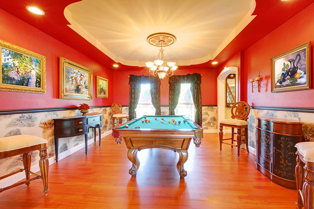 Luxury Traditional Billiards Room